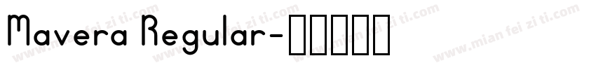 Mavera Regular字体转换